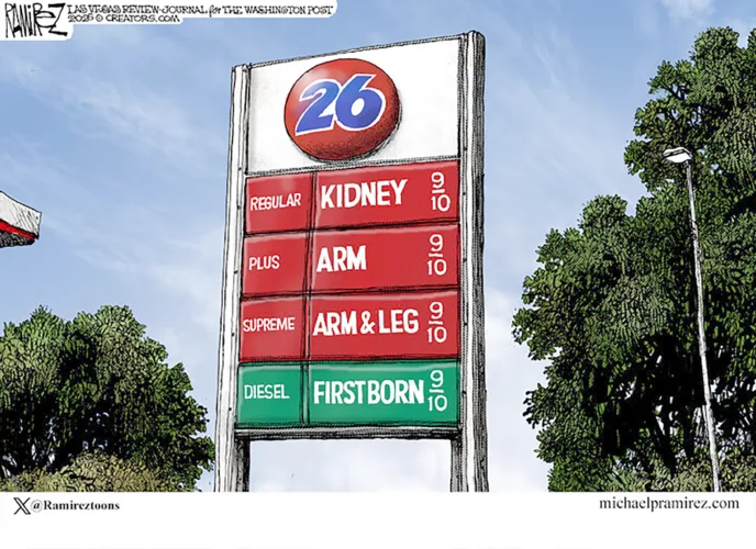 Editorial cartoon for Oct. 2, 2026